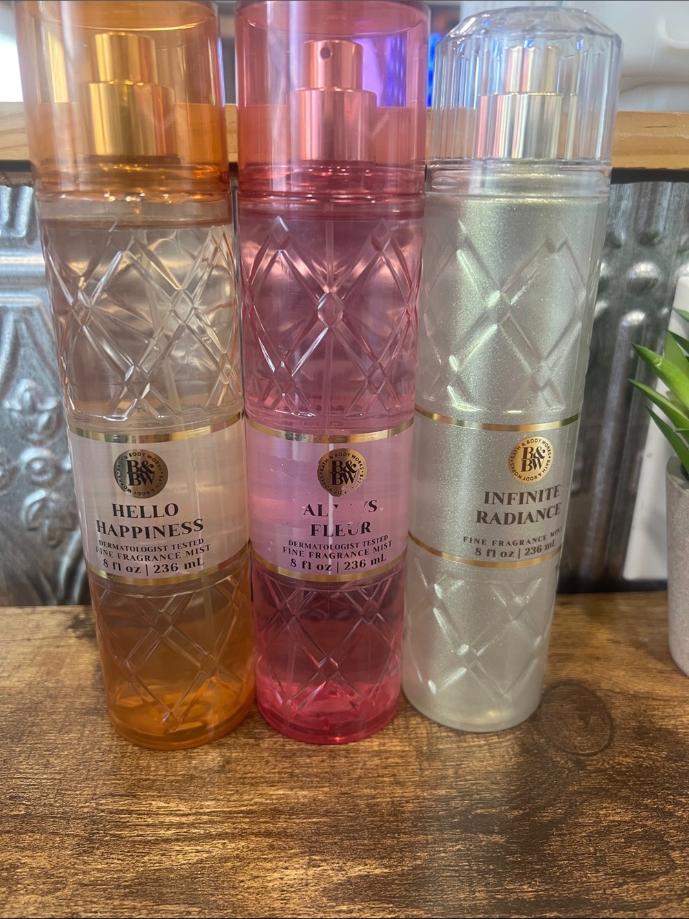 Bath & Body Works Mist Bundle Hello Happiness Fleur Radiance
